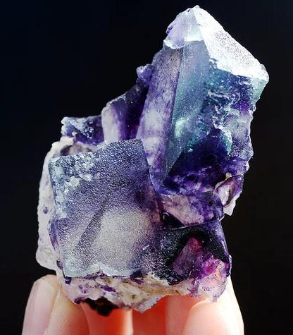 79g Natural Devil's Eye Purple FLUORITE Mineral Specimen/Inner Mongolia  China