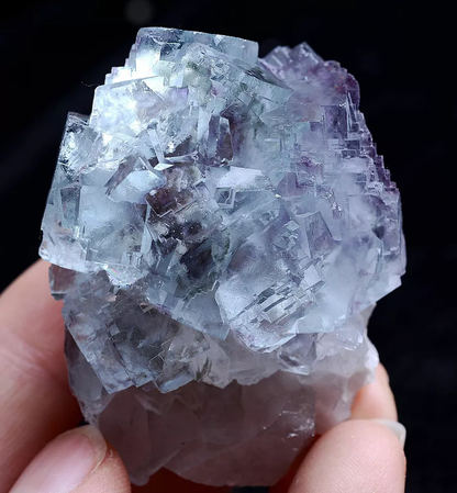 77.2g  Natural Transparent Purple Window Fluorite Mineral Specimen/Yaogangxian