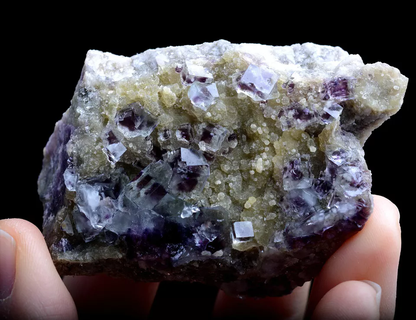 66g Natural Clear Purple Window FLUORITE Mineral Specimen/Inner Mongolia China