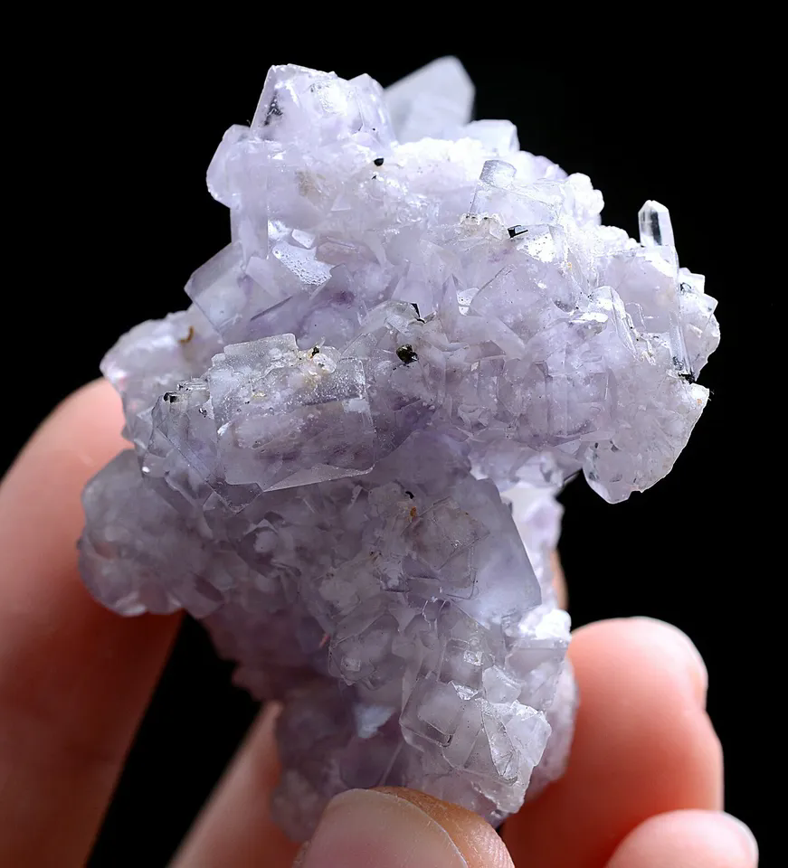 77gNatura Purple FLUORITE &Crystal Cluster Mineral Specimen/Yaogangxian China