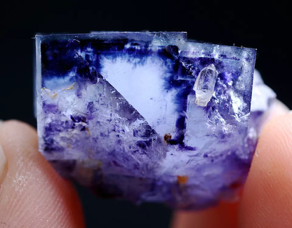 19g Natural Phantom Window Purple FLUORITE Mineral Specimen/Yaogangxian  China