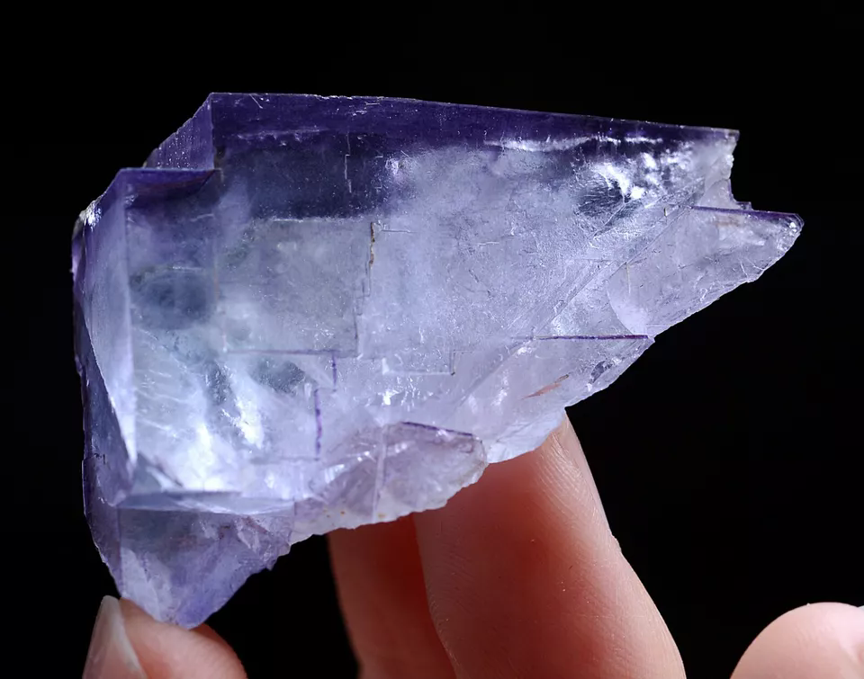 33g Natural Transparent Purple Fluorite Mineral Specimen/Yaogangxian China