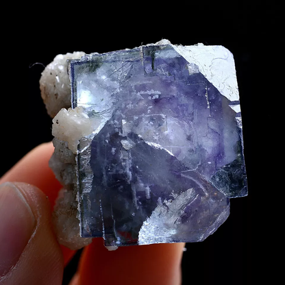 30g Natural Window Purple Fluorite Dolomite Mineral Specimen/Yaogangxian China