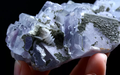 254g Natural ladder-Like Phantom Purple Fluorite Mineral Specimen / Yaogangxian