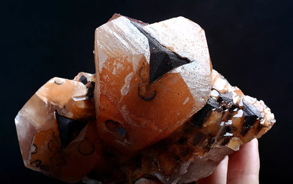 446g Beautiful Natural Rare Red "Benz" Calcite Mineral Specimen / China