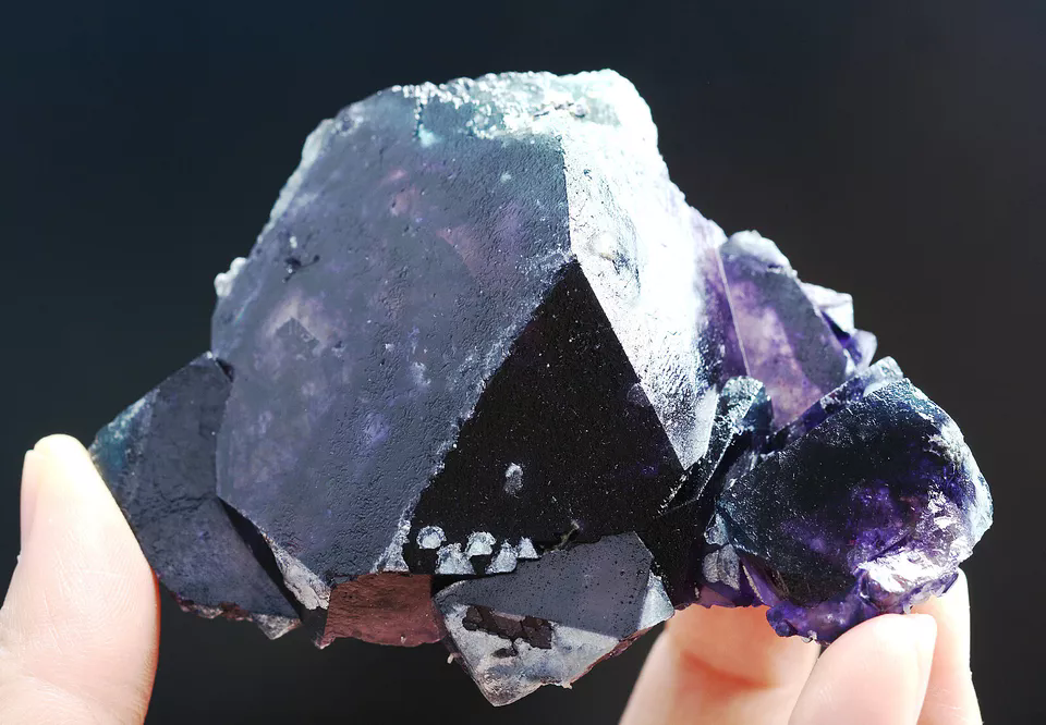 229g Natural Devil's Eye Purple FLUORITE Mineral Specimen/Inner Mongolia  China