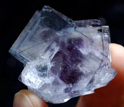 26g Natural Complete Purple Fluorite Crystal Mineral Specimen/Yaogangxian China