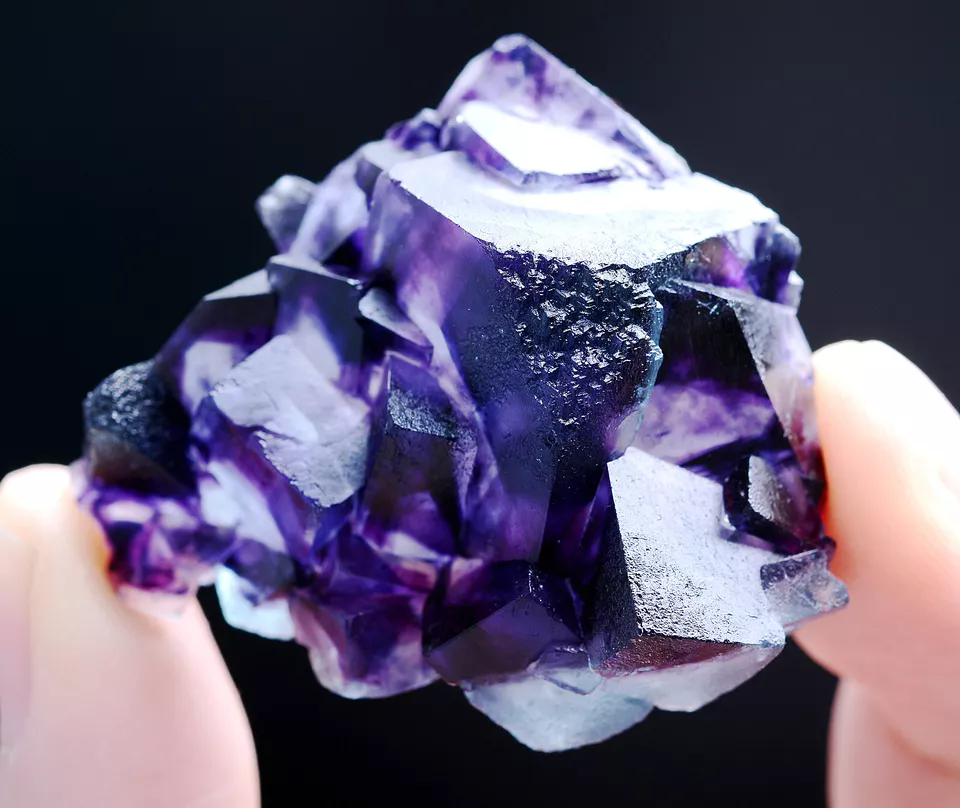 29g Natural Devil's Eye Purple FLUORITE Mineral Specimen/Inner Mongolia  China