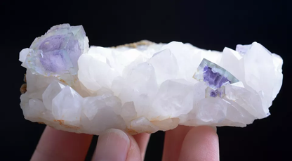 121.0g Natural Window Purple Fluorite Crystal Mineral Specimen/YaogangxianChina