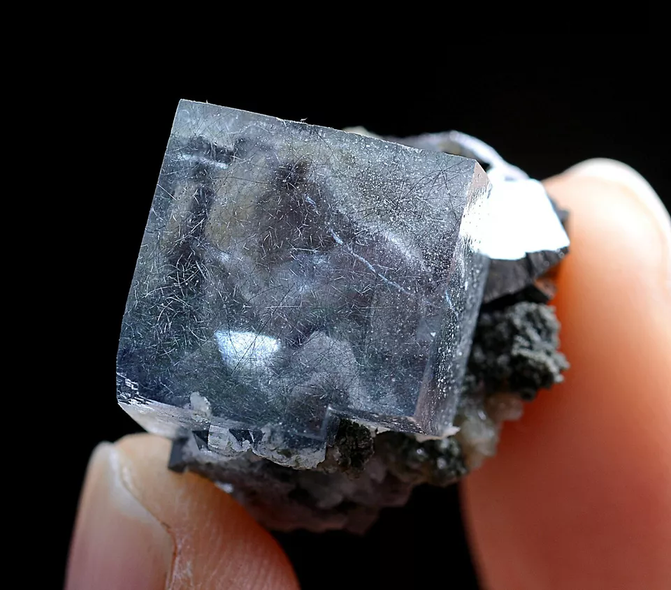 11g Natural Bismuthinite Fluorite Arsenopyrite Mineral Specimen/YaoGangXian