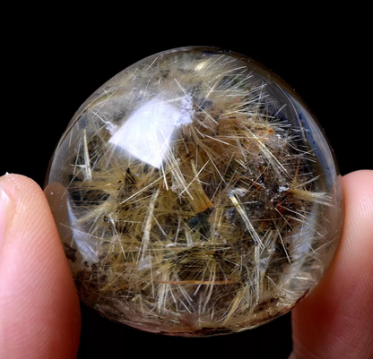 37.08g Natural Gold Rutilated Quartz Crystal Men & Women Cure Powerful  Pendant