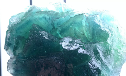 2627g Natural Phantom Window Green Cubic Fluorite CLUSTER Mineral  Specimen