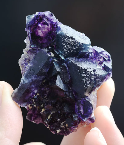 52g Natural Devil's Eye Purple FLUORITE Mineral Specimen/Inner Mongolia  China