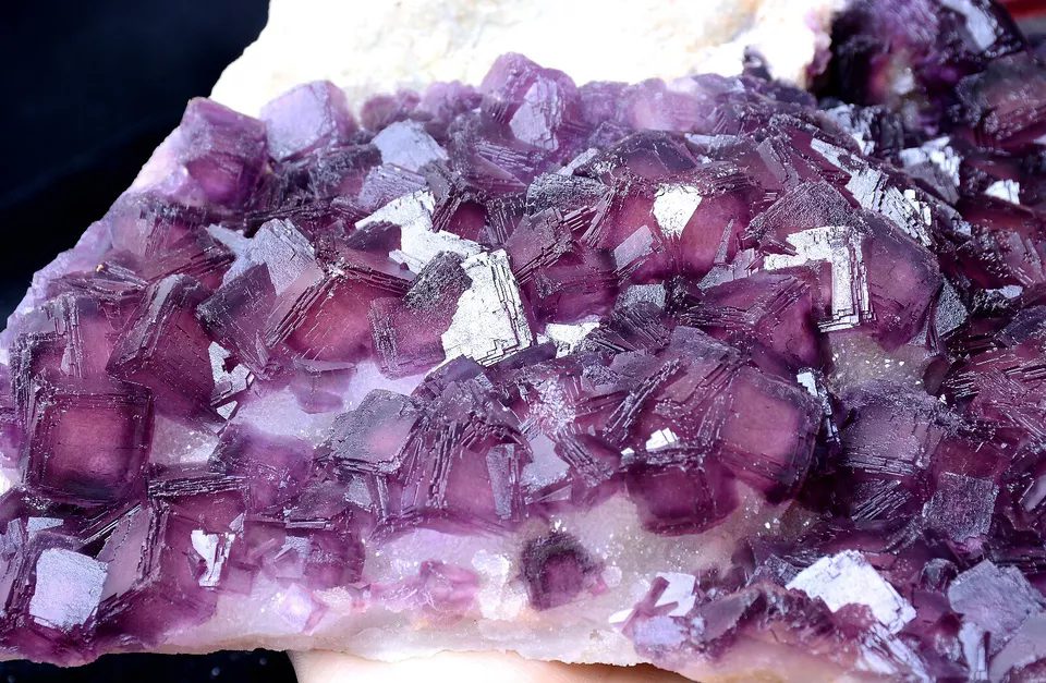 3065g NEWLY DISCOVERED RARE PURPLE FLUORITE CRYSTAL CLUSTER MINERAL SAMPLES