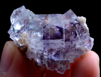 22g Natural Phantom Window Purple Fluorite Mineral Specimen /Yaogangxian China