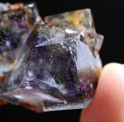 12g Natural phantom window Purple Fluorite Mineral Specimen/ Yaogangxian  China