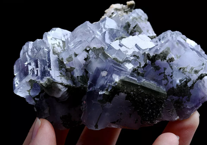 254g Natural ladder-Like Phantom Purple Fluorite Mineral Specimen / Yaogangxian