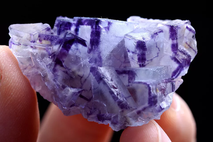 18g Natural Phantom Window Purple FLUORITE Mineral Specimen/Yaogangxian China