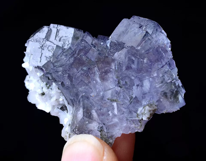 Yao Gang Xian RARE PURPLE FLUORITE CRYSTAL CLUSTER MINERAL SAMPLES  23.38g