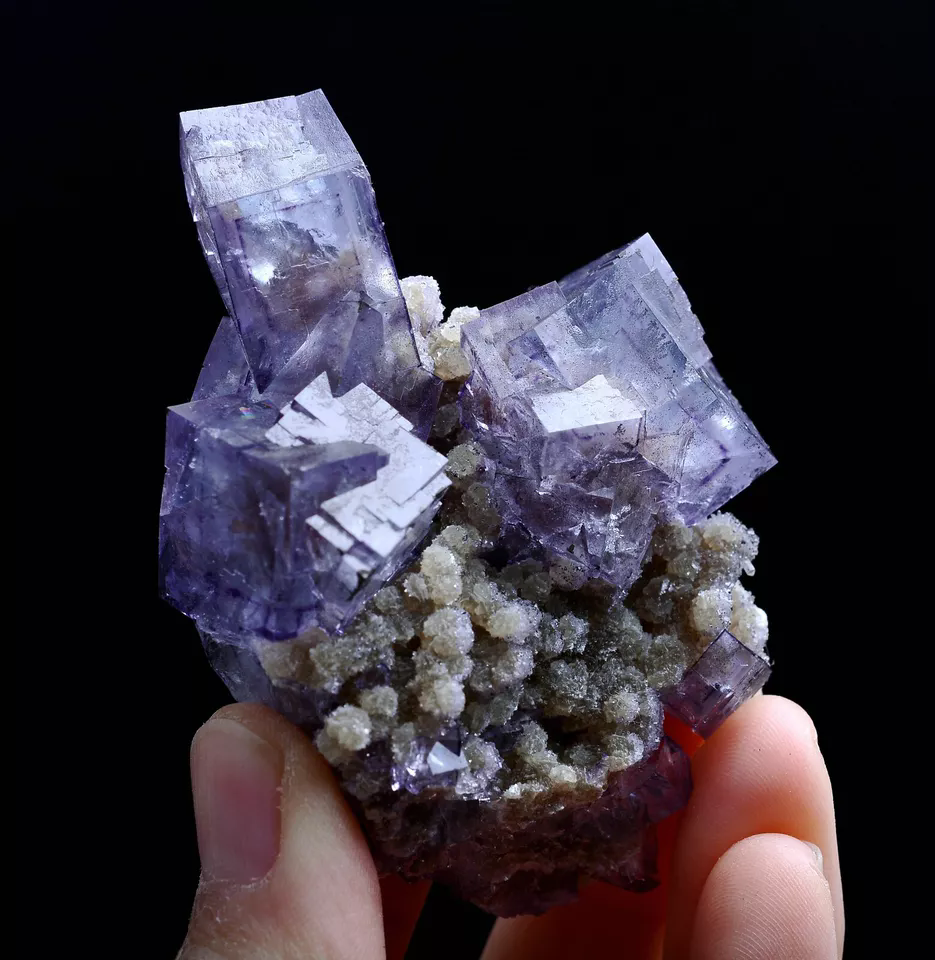 88g Natural Phantom Window Purple FLUORITE Mineral Specimen/Yaogangxian China