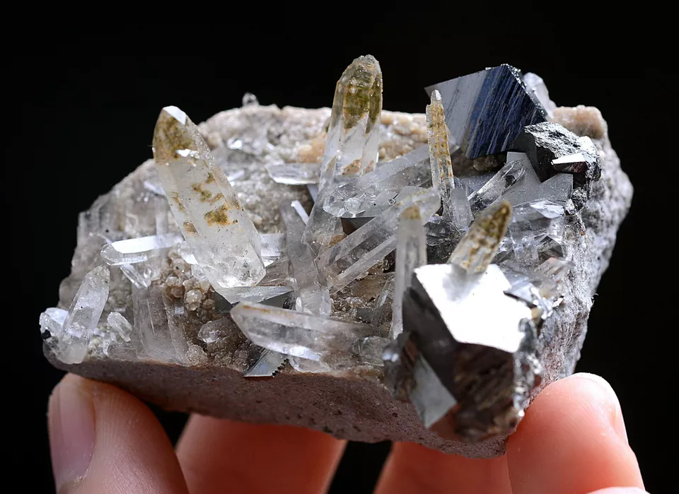 77g Natura Arsenopyrite &Crystal Cluster Mineral Specimen/Yaogangxian China