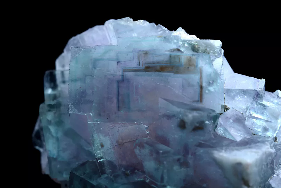 43g Natural Phantom Window Purple Green Fluorite Mineral Specimen/China