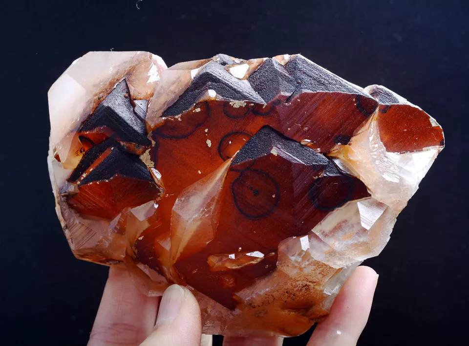 391g Beautiful Natural Rare Red "Benz" Calcite Mineral Specimen / China