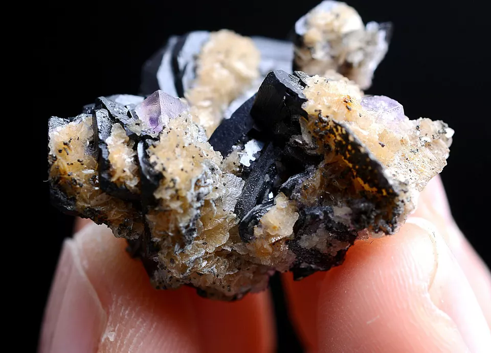 13g Natura Wolframite & Dolomite & Fluorite Mineral Specimen/Yaogangxian China