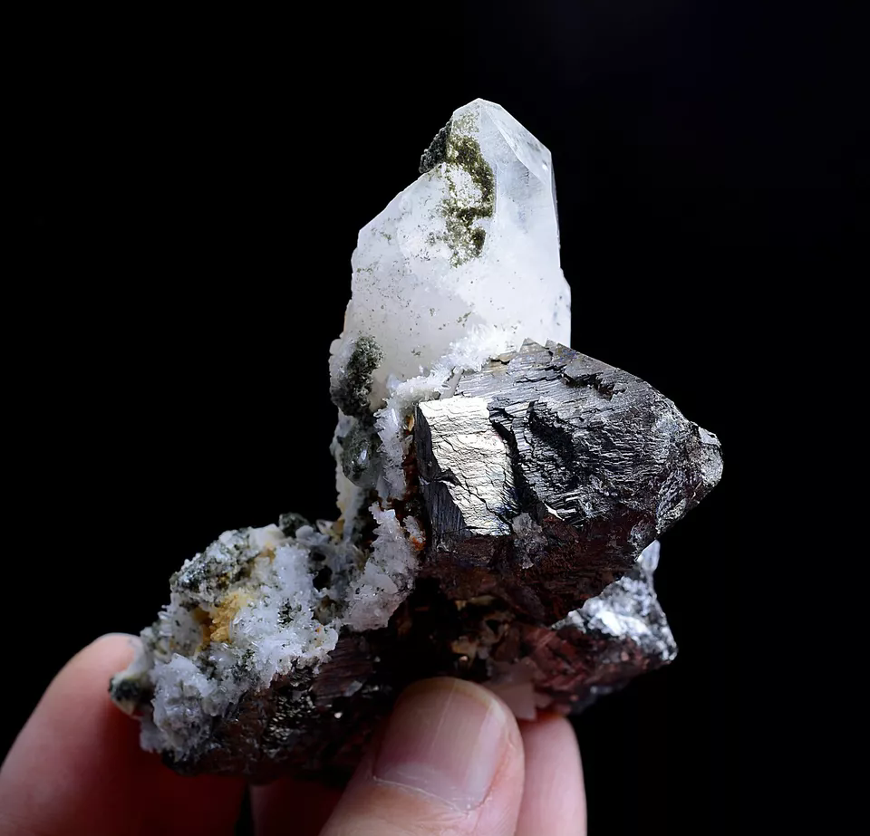 237g Natural Arsenopyrite & CRYSTAL CLUSTER Mineral Specimen/Yaogangxian China