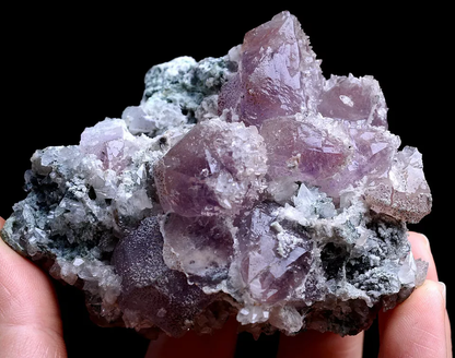 174g NATURAL Calcite & Amethyst Quartz Skeletal Crystal Point Mineral Specimen