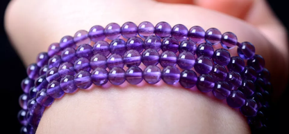 Rare Cure Natural Crystal Amethyst Gem Women bracelet Healing 18.79g