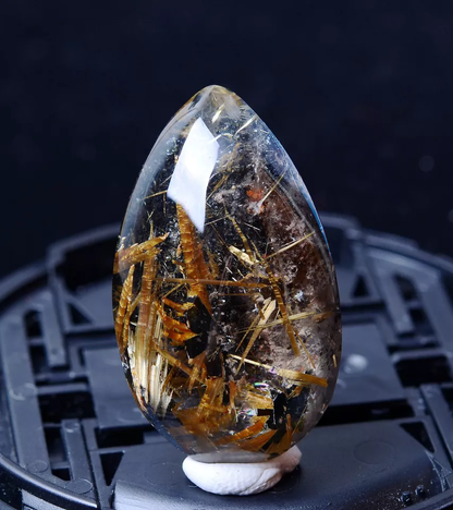 73.20ct Natural Gold Rutilated Quartz Crystal Woman Cure Powerful Pendant