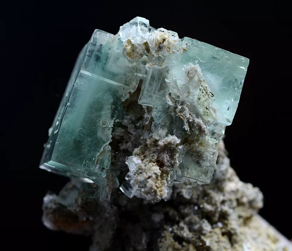 80g Natural Green Phantom Fluorite &Calcite Mineral Specimen/xianghualing China