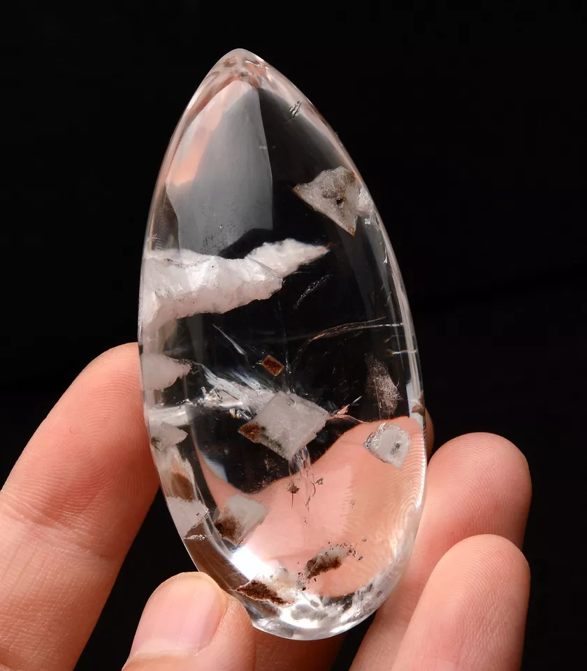 Natural Rare Healing Calcite Quartz Crystal Mineral Pendants 67*35*26mm