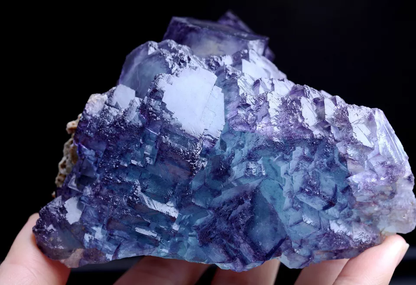 700g Natural Phantom Purple Green Fluorite Mineral Specimen/Yaogangxian  China