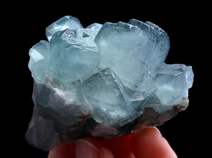 99g Natural Phantom Window Green Cubic Fluorite CLUSTER Mineral Specimen