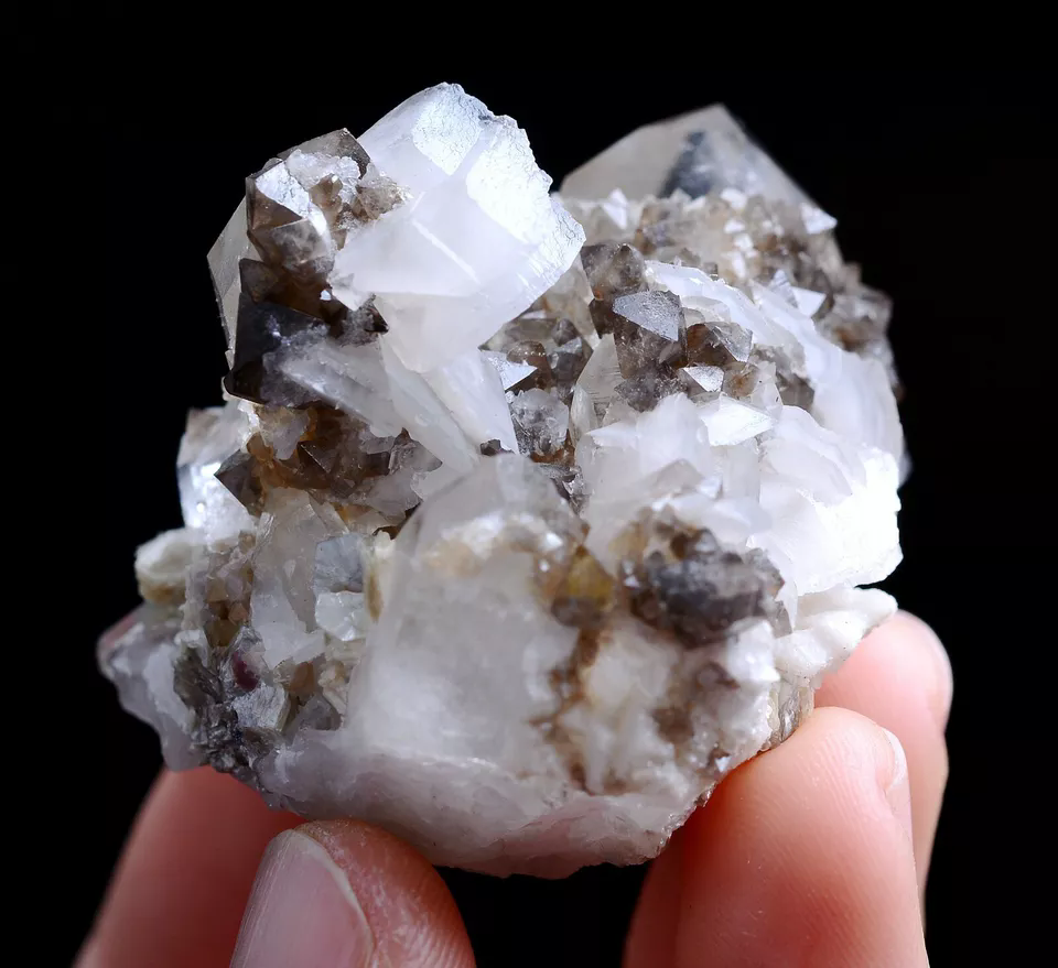 65g Natural Rare Scheelite & Crystal Calcite Mineral Specimen/Yaogangxian China