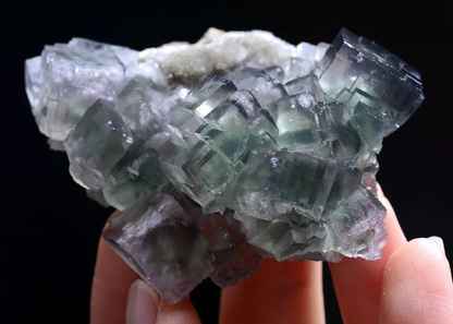 71g Natural Phantom Window Green Fluorite CRYSTAL CLUSTER Mineral Specimen