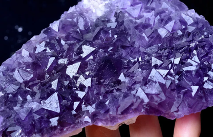 MUSEUM COLLECTION NEWLY DISCOVERED RARE PURPLE FLUORITE MINERAL SAMPLES 320g