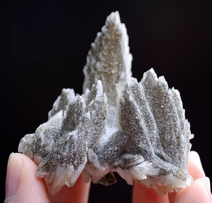 48g Natural Peak Calcite Covered With Pyrite Mineral Specimen/Hubei China