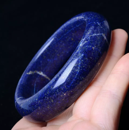 Beautiful Natural Lazurite Gemstone Healing Woman Bangle Inner Diameter 59mm