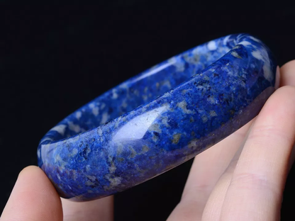 Beautiful Natural Lazurite Gemstone Healing Woman Bangle Inner Diameter 61mm