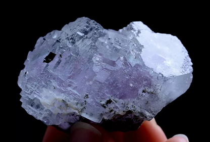 69.5g Natural Purple Fluorite & Wolframite Mineral Specimen/Yaogangxian  China