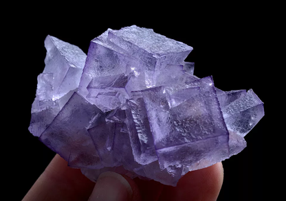 61g Natural Clear Purple Edge Fluorite Mineral Specimen /Guizhou China