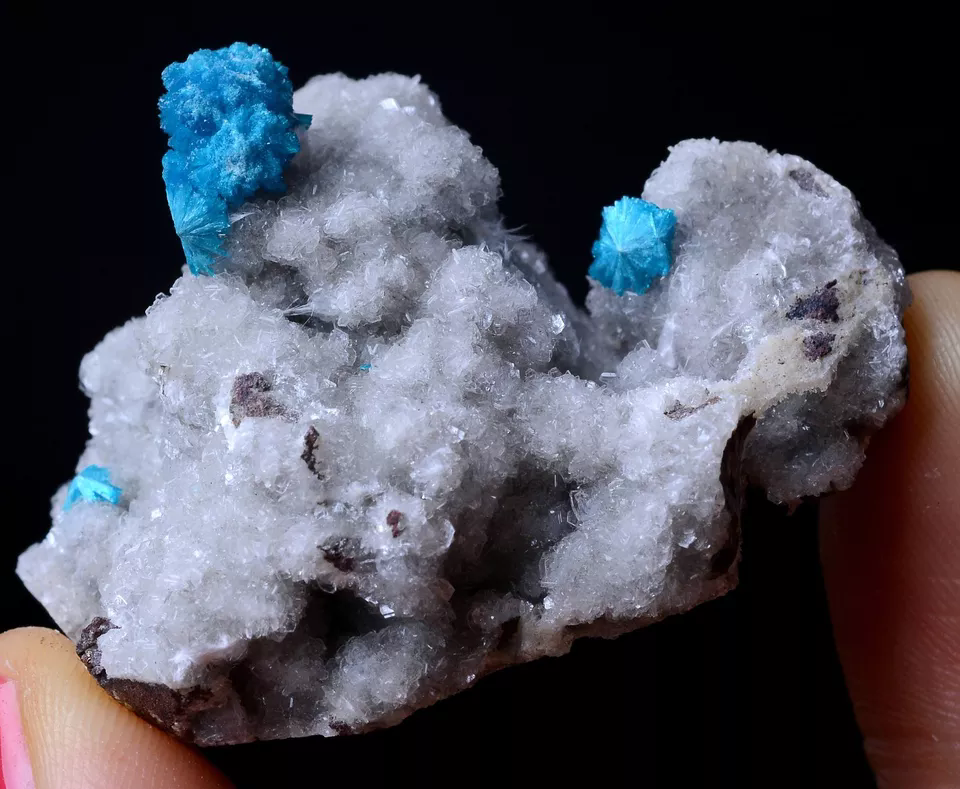 29.24g Natural CAVANSITE & ZEOLITE Crystal Symbiotic Mineral Specimen/ India