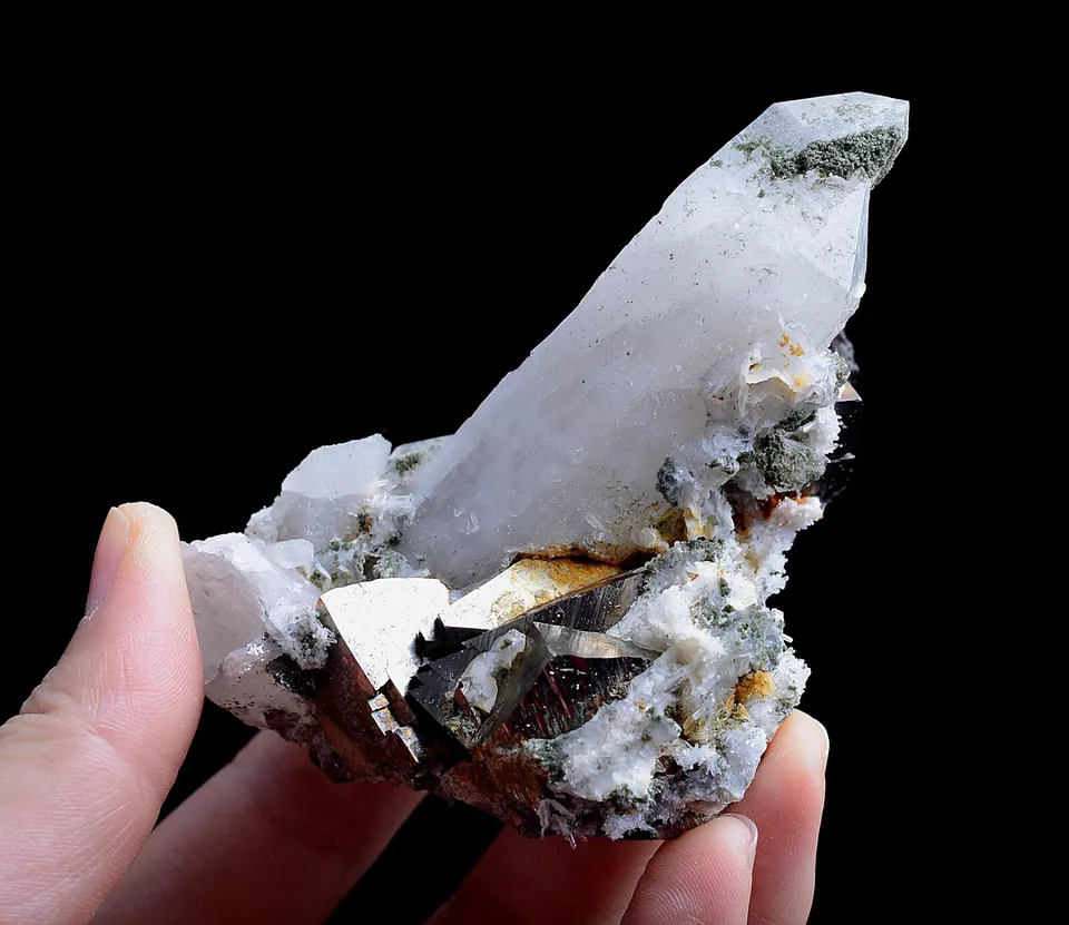 237g Natural Arsenopyrite & CRYSTAL CLUSTER Mineral Specimen/Yaogangxian China