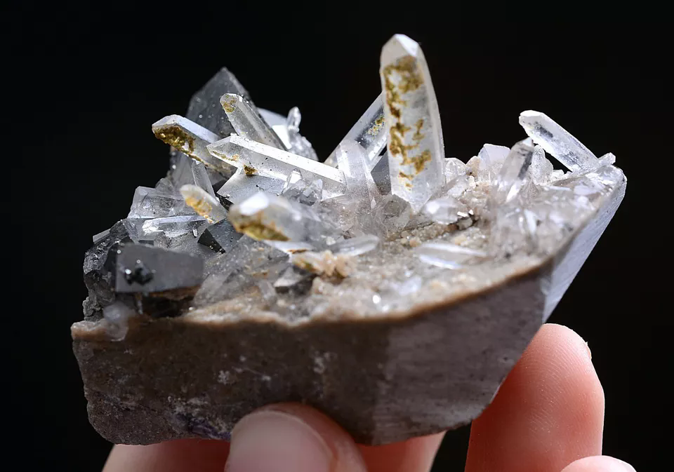 77g Natura Arsenopyrite &Crystal Cluster Mineral Specimen/Yaogangxian China