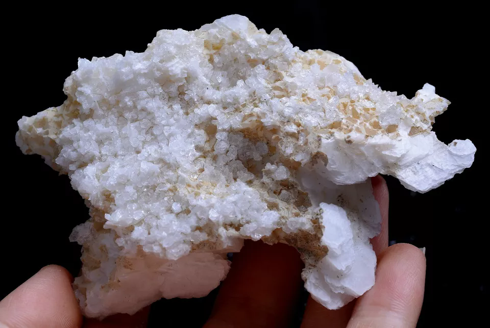 New Find Natural Rare White Ladder-Like Calcite & Crystal Mineral Specimen 100.g