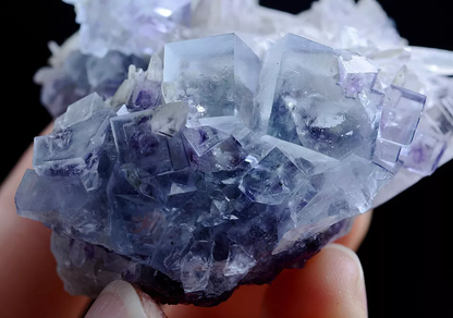 75gNatural Phantom Window Purple Fluorite Crystal Mineral Specimen/Yaogangxian