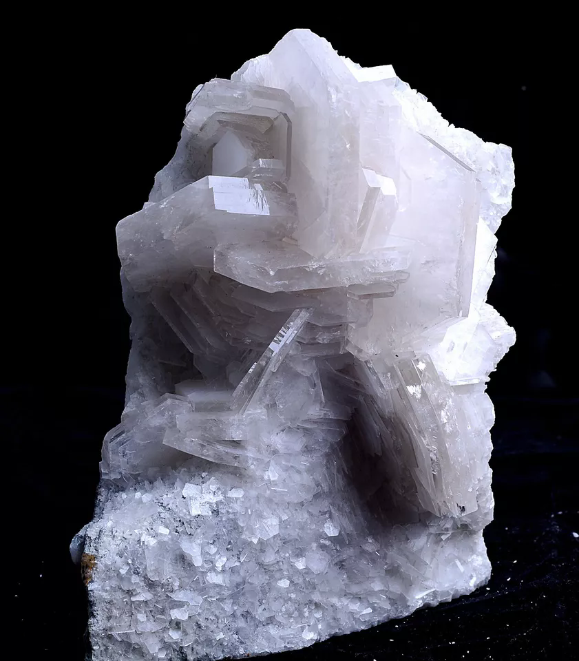 771g Complete Natural  Rare White ladder-Like Calcite Mineral Specimen/ China